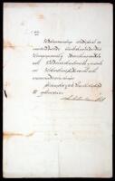 Manuscript Document, signed by the King of Siam, Chulalongkorn