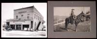 Group of four photographs, taken in small California towns