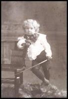 Three portrait photographs of toddlers, two Californians