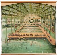 Large Lithograph of Sutro Baths, Interior View