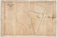 Manuscript map, "James Paul's Rancho. Subdivided August 1867 b y Vitus Wackenrender Containing 215 56/100 Acres, Scale 5 ch. to 1 inch"