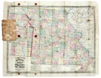 Blanchard's Map of Missouri and Kansas Showing the Counties Towns & Rail Roads