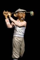 ''The Golfer'' bronze golfing statue