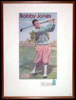 Bobby Jones First Day Issue Color Poster with Postage Stamp