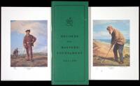 Collection of 91 photographs on 39 sheets, plus 2 color prints, and a Masters Tournament booklet