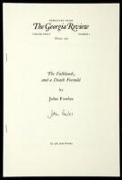 ''The Falklands and a Death Foretold,'' offprint from The Georgia Review, Vol. XXXVI, No. 4, Winter 1982