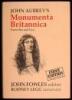 John Aubrey's Monumenta Britannica or A Miscellany of British Antiquities