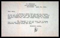 Typed letter signed