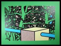 Garden with Pines