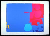 Interlocking Pink and Vermillion with Blue