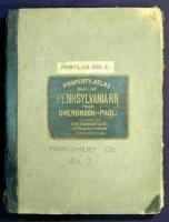 Atlas of Properties on Main Line Pennsylvania Railroad from Overbrook to Paoli from Actual Surveys and Official Plans by George W. and Walter S. Bromley, Civil Engineers