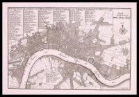 Plan des Villes de Londres et de Westminster et de leurs Faubourgs avec le Bourg de Southwark