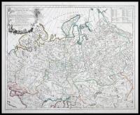 Partie Occidentale de l'Empire de Russie en Asie, contenant les Provinces de Berezowskoy, Magajeskoy...&c. Le Royaume de Kasan, Le Gouvernement d'Astrachan et les Consins du Royaume des Kalmaks Eleutus...