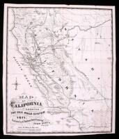 Map of California Showing the Railroad System, 1871. Published by the "Oakland Daily Transcript" John Scott, Proprietor