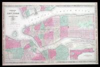 Johnson's Map of New York and the Adjacent Cities