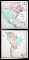 North America [and] South America - 2 maps