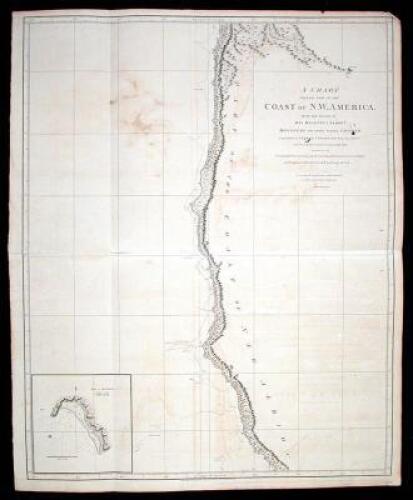 A Chart shewing part of the Coast of N.W. America with the Tracks of His Majesty's Sloop Discovery and Armed Tender Chatham, Commanded by George Vancouver Esqr. and prepared under his immediate inspection by Lieut. Joseph Baker, in which the Continental S
