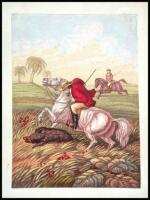 Album containing approximately 96 mounted prints, most color or hand-colored, including 21 Baxter process color prints\