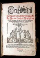 Der Elste Teil der Buecher des Ehrwirdigen herrn D. Martini Lutheri...