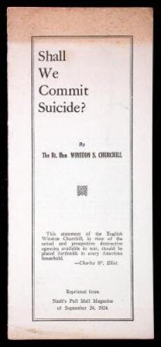Shall We Commit Suicide?