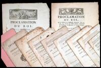 Group of pamphlets from the years leading up to and during the French Revolution