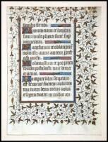 Single illuminated manuscript leaf from a Book of Hours