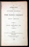 An Enquiry into the Nature and Effects of the Paper Credit of Great Britain