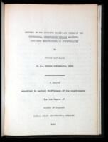 Studies on the Breeding Habits and Young of the Copperhead, Agkistrodon Mokasan Beauvois, with some Observations on Ovovoviparity... A Thesis submitted in partial fulfillment of the requirements of the degree of Master of Science...