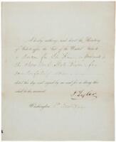 Presidential pardon, signed by President John Tyler, for the counterfeiting of coins