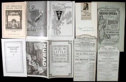 Collection of 21 programs, playbills and other related ephemera items