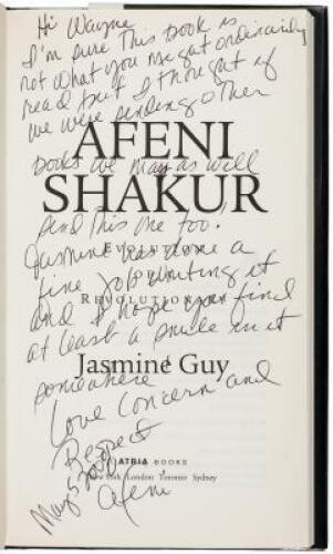 Afeni Shakur - inscribed by Afeni (Tupak Shakur's mother)