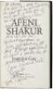 Afeni Shakur - inscribed by Afeni (Tupak Shakur's mother)