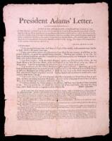 President Adams' Letter. Office of the Anti-Monarchist, (Northampton,) March 20, 1809. The following is an extract from a Letter of the late President of the United States, the venerable John Adams, addressed to Daniel Wright and Erastus Lyman, Esquires, 