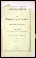 Congressional Directory for the Second Session of the Thirty-Seventh Congress of the United States of America