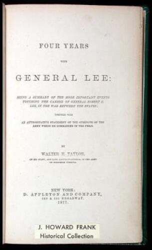 Four Years with General Lee