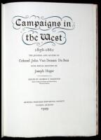 Campaigns in the West, 1856-1861. The Journal and Letters of Colonel John Van Deusen Du Bois