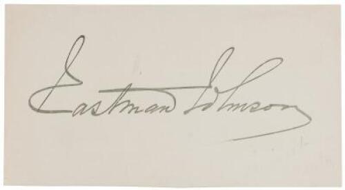 Signed card from the co-founder of the Metropolitan Museum of Art