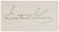 Signed card from the co-founder of the Metropolitan Museum of Art