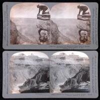 Lot of eight stereo views of the Grand Canyon