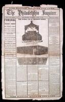 Lot of 18 newspapers, most giving accounts of Lincoln's death and funeral procession to Illlinois