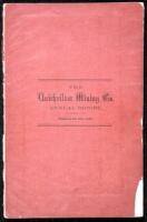 The Quicksilver Mining Company. Charter and By-Laws. Proceedings of the Annual Meeting of the Stockholders held at Philadelphia, February 22, 1865