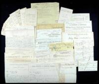 Archive of approximately 150 or more ephemeral items for the Montana, Rocky Fork & Cooke City Railway Company