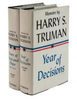 Memoirs - inscribed from Truman