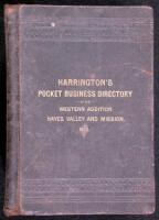 Harrington's Pocket Business Directory of the Western Addition, Hayes Valley and Mission