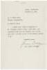 Two letters, signed from Grace Coolidge