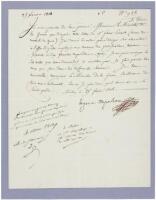 WITHDRAWN - Autograph Letter, signed Eugene Napoleon