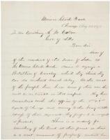 Autograph Letter Signed - 1877 National Guard’s secret plans to suppress Union strikes