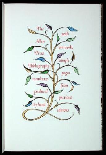 The Allen Press Bibliography