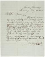 1850 Seventh Day Baptists Persecuted in Pennsylvania - Autograph Letter Signed