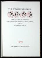 The Two Hundredth Book: A Bibliography of the Books Published by the Book Club of California 1958-1993